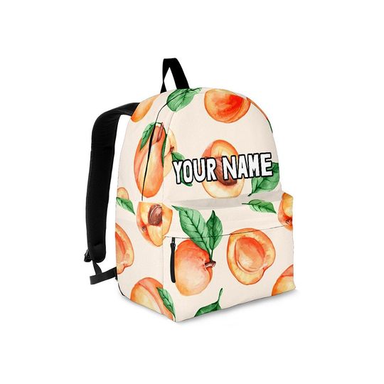 Discover Peach Custom Name Backpack