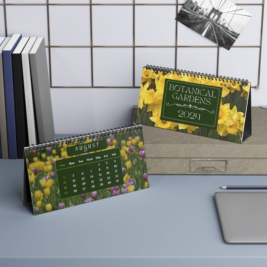 Discover Botanical Gardens 2024 Desk Calendar
