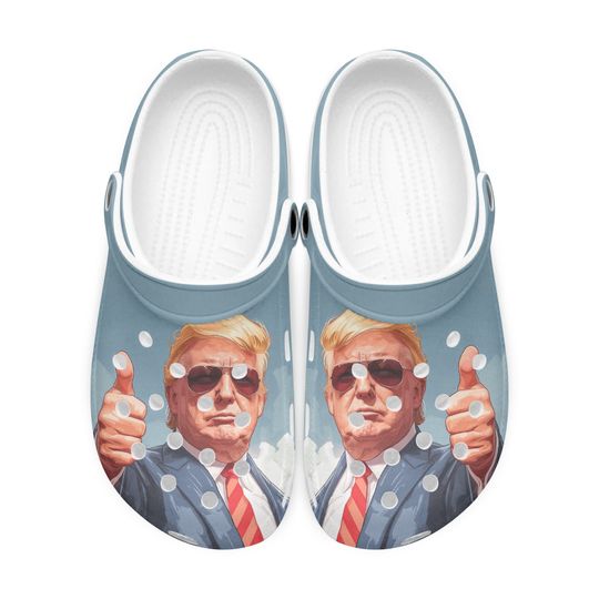 Discover Donald Trump Inspired Artistic Clogs - Make a Statement with Every Step