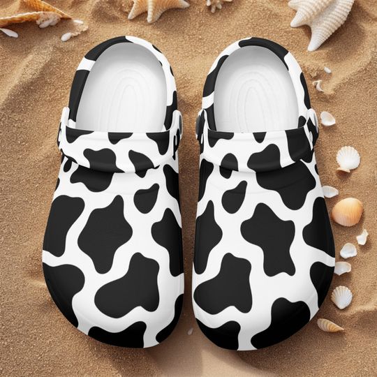 Discover Cow Print Nursing Clogs, Women's Lightweight Nursing Slip On Clogs