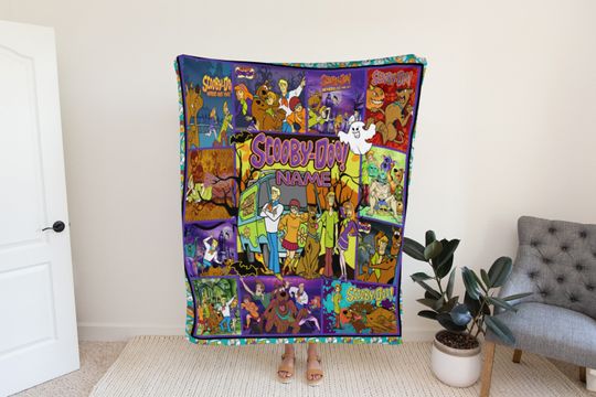 Discover Custom Name Scooby-Doo Sherpa Fleece Blanket