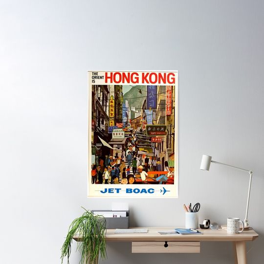 Discover Vintage Hong Kong Classic Semi-Gloss Poster