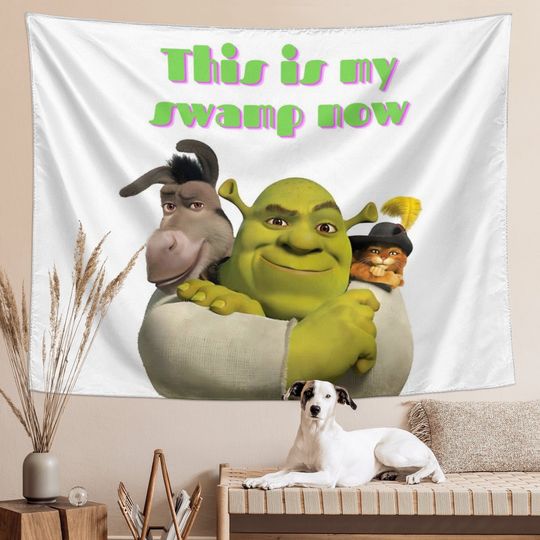 Discover This Is My Swamp Now Shrek Tapestry