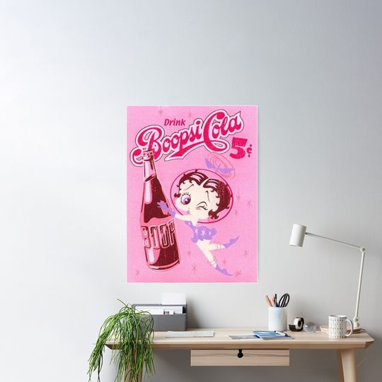 Discover Betty Boop Boopsi Cola Classic Semi-Gloss Poster