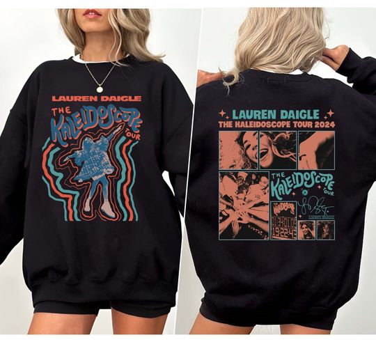 Discover Vintage Lauren Daigle The Kaleidoscope Tour 2024 Sweatshirt, Lauren Daigle Concert