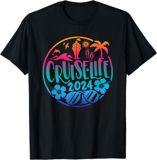 Discover Cruise Life 2024 Friends Family Vacation T-Shirt