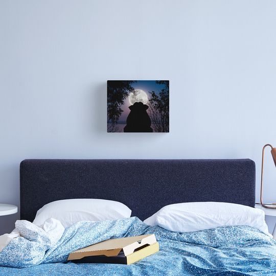 Discover NCIS Elephant In The Moonlight Twilight Meditation Canvas Print
