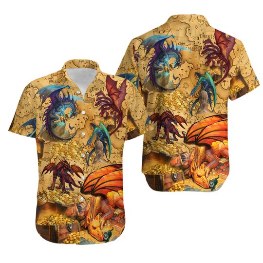 Discover DnD Dragon Hawaiian Shirt