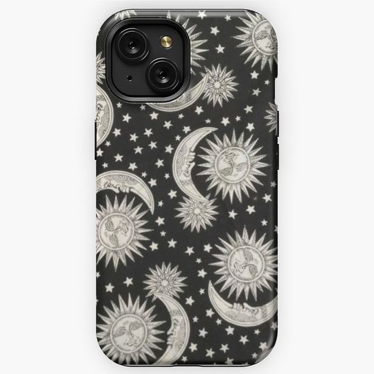 Discover Celestial Sun, Moon and Stars! iPhone Case