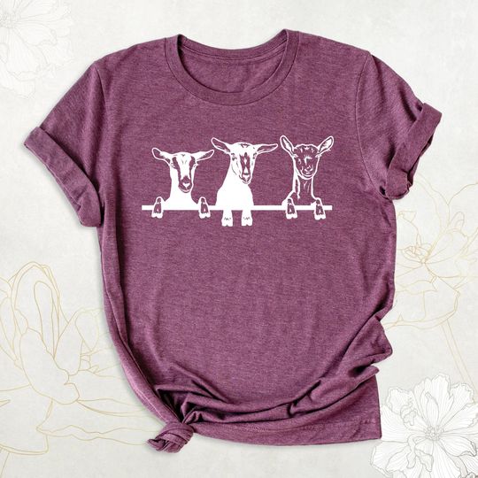 Discover Cute Goats Shirt, Funny Animal Shirt, Farm Animal Sibling Shirt