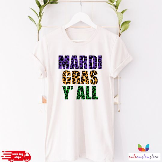 Discover Mardi Gras Y'all Shirt, Fat Tuesday T-Shirt, Nola Gift Tee