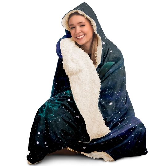 Discover Milky Way Galaxy Hooded Blanket