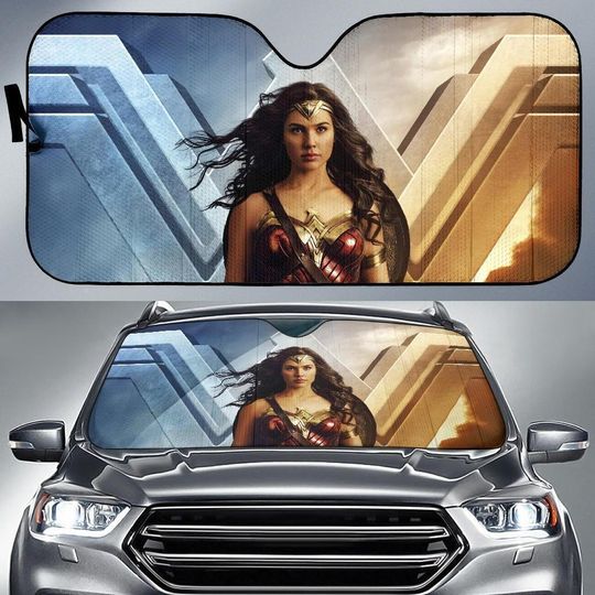 Discover Wonder Woman Superhero Car Sun Shade