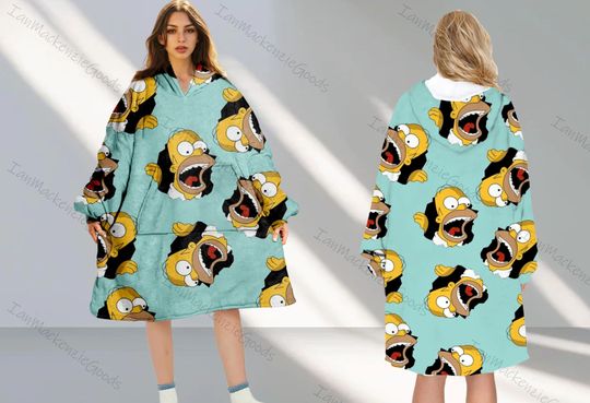 Discover The Simpsons Movie Hoodie Blanket, Winter Hoodie Blanket