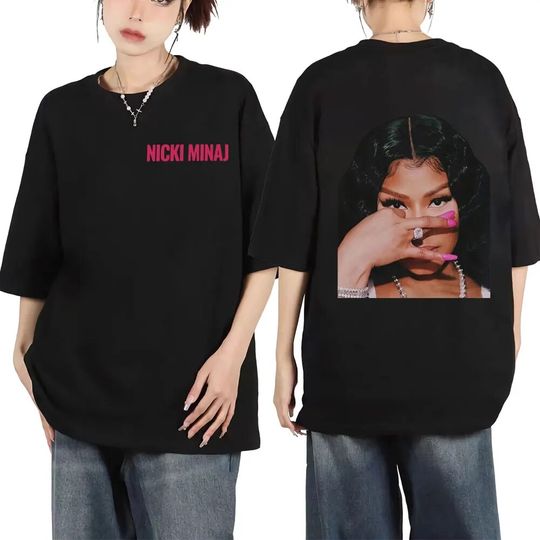 Discover Rapper Nicki Minaj Double Sided Graphic T Shirts
