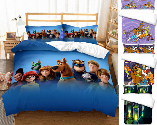 Discover Scooby Doo Bedding Set Christmas Gift Quilt Cover Duvet Cover Pillowcase Bed
