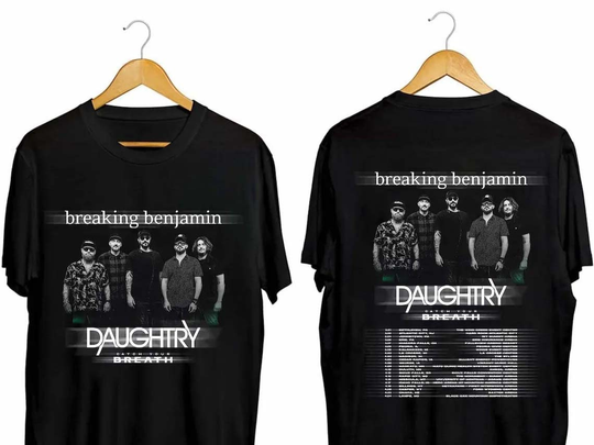 Discover Breaking Benjamin US Tour 2024 Shirt, Breaking Benjamin Band Shirt