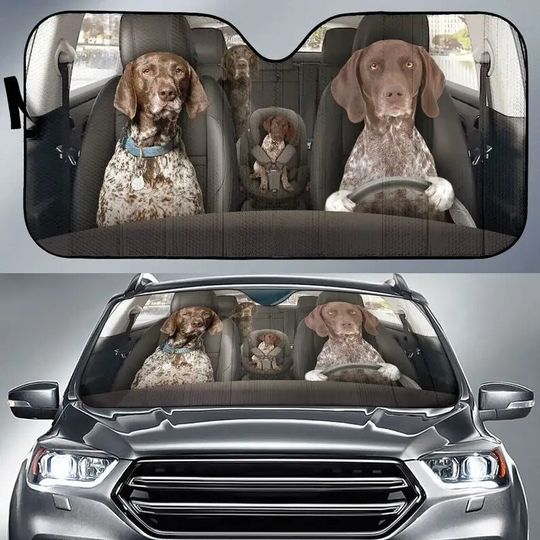 Discover German Shorthaired Pointer Auto Sun Shade