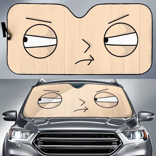 Discover Stewie Griffin Eyes Car Sunshade Pig In Sunglasses Car Windshield