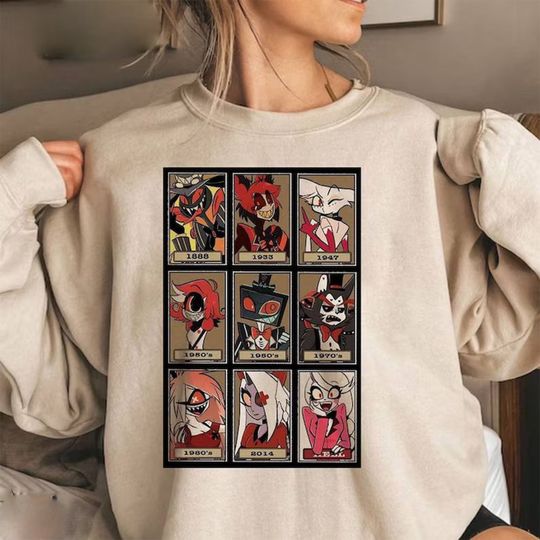 Discover Hazbin Hotel Fat Nugget Valentine Shirt Gift Merch, Hazbin Hotel Characters Sweatshirts