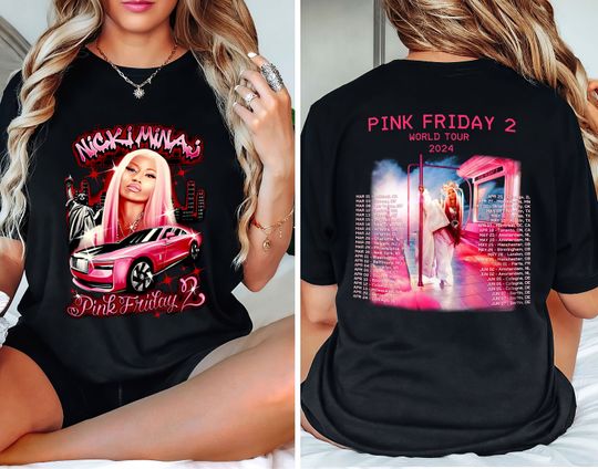 Discover Nicki Minaj 2 Sided Double Sided Shirt, Nicki Minaj Tour
