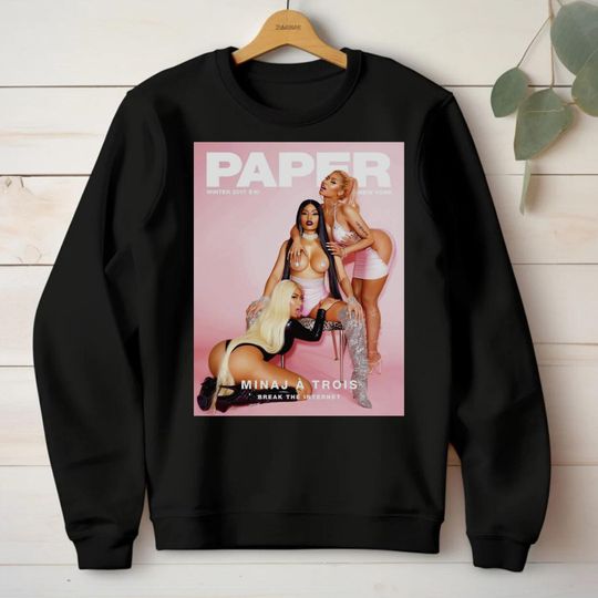 Discover Nicki Minaj Cover Crewneck Sweatshirt, Pink Friday 2 Sweater