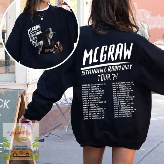 Discover Tim McGraw 2024 Tour Standing Room Only Shirt, Tim McGraw Fan Shirt