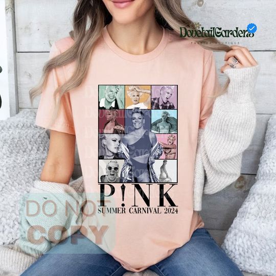 Discover P!nk Summer Carnival 2024, Singer Carnival 2024 Tour Shirt, Pink Fan Lovers