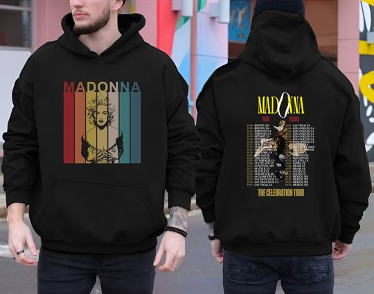 Discover Madonna 90s Vintage Shirt 2024 Tour Madonna The Celebration T-Shirt