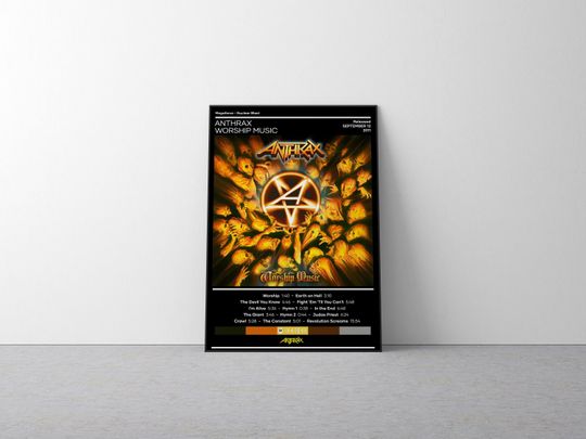 Discover Anthrax Worship Music Album Cover Poster