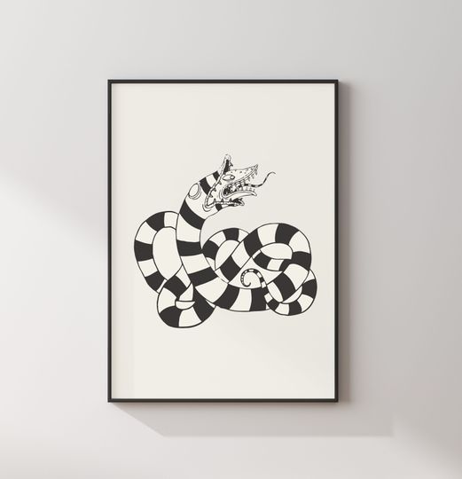 Discover Beetlejuice Sandworm, Halloween, Digital Download Print, Wall art