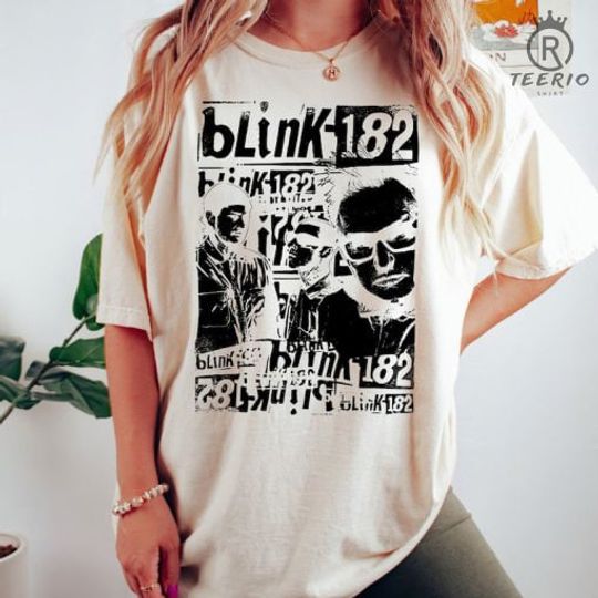 Discover B182 World Tour 2024 Shirt,  Blink World Tour 2024 Shirt, Arrow Smiley Shirt