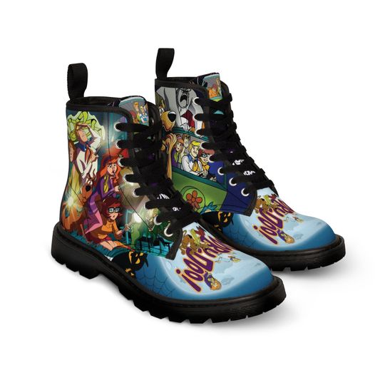 Discover Scooby and the Gang Through the Years Canvas Boots