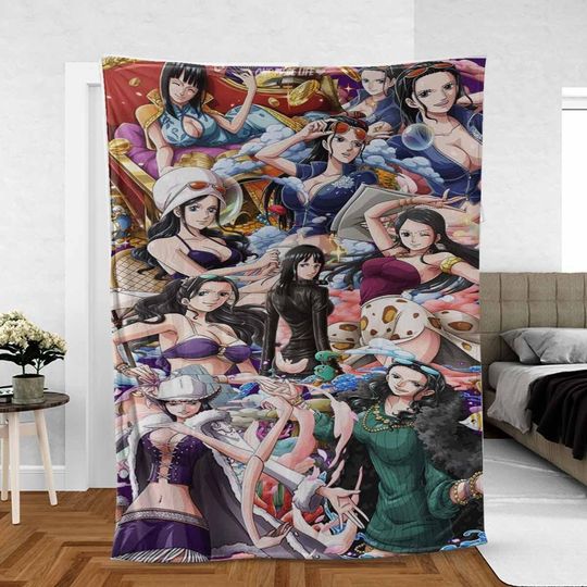 Discover Nico Robin ONE PlECE Anime Sherpa Fleece Blanket