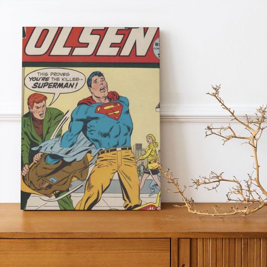 Discover Superhero Comics Poster - Superman Wall Art Decoration