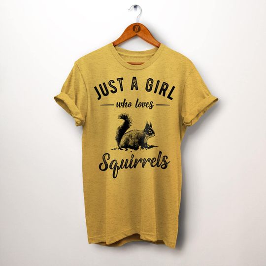 Discover Squirrel Shirt, Just A Girl Who Loves Squirrels Shirt