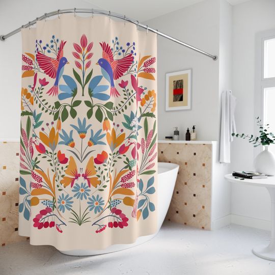 Discover Colorful Mexican Shower Curtain
