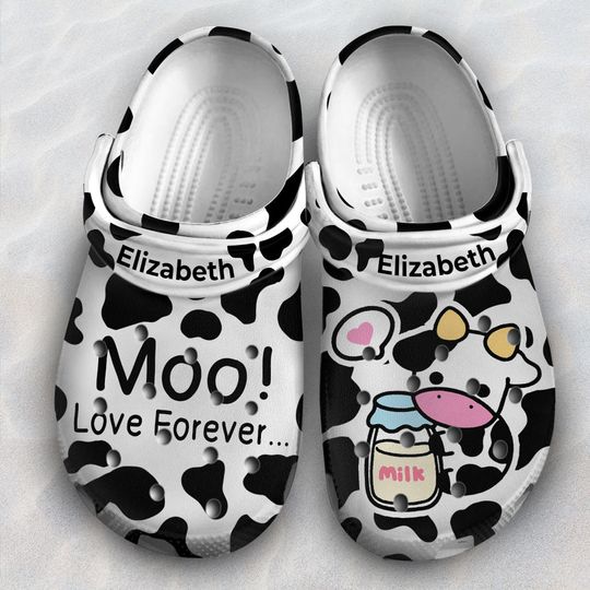 Discover Just A Girl Who Loves Cows Personalized Clogs Shoes, Gift For Cow Lovers