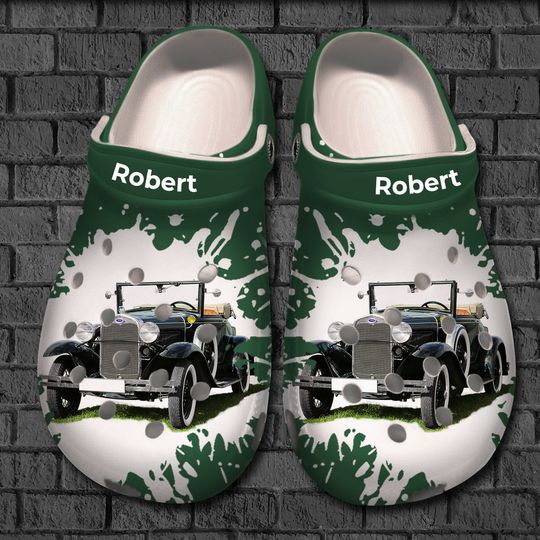 Discover Upload Photo Car Personalized Clogs Shoes Gift For Car Lovers