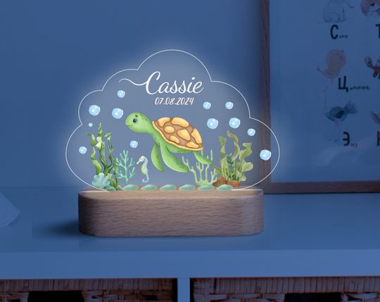 Discover Personalized Name Night Light For Kids Shaped Plaque Light Bases