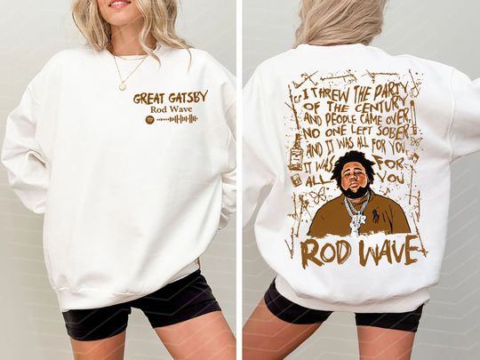 Discover Rod Wave Nostalgia Album Sweatshirt, Rod Wave Sweatshirt, Nostalgia 90s Rap Music Sweatshirt