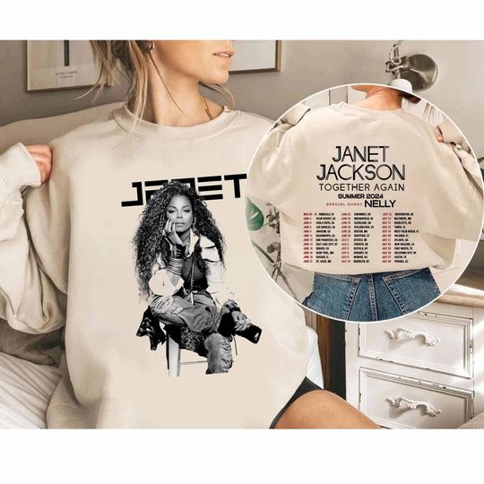 Discover Janet Jackson Together Again Summer Tour 2024 Sweatshirt