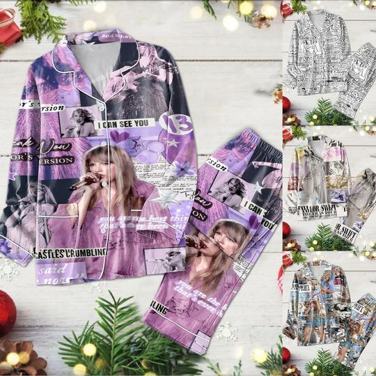 Discover Swift T Shirts Button up Pajamas for Women Adult Pajamas Sets