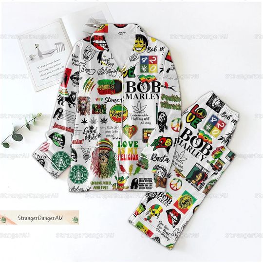 Discover Bob Marley Pajamas, Bob Marley Music Pajamas Set