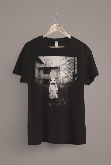 Discover Scary Rabbit Doll T-Shirt, Creepy Spooky Vibes Shirt