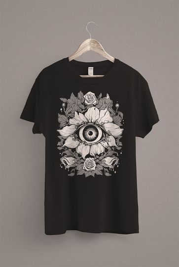 Discover Weirdcore Eyeball Flower T-Shirt