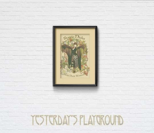 Discover Mashup Poster feat. Stevie Nicks in Art Nouveau Fantasy