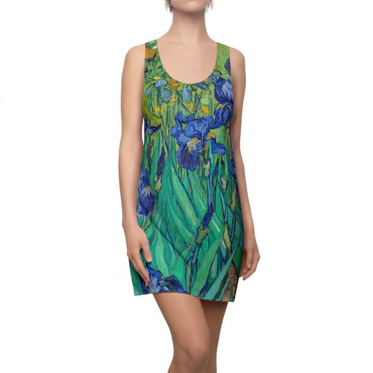 Discover Vincent Van Gogh's Irises Women's Cut & Sew Racerback Dress