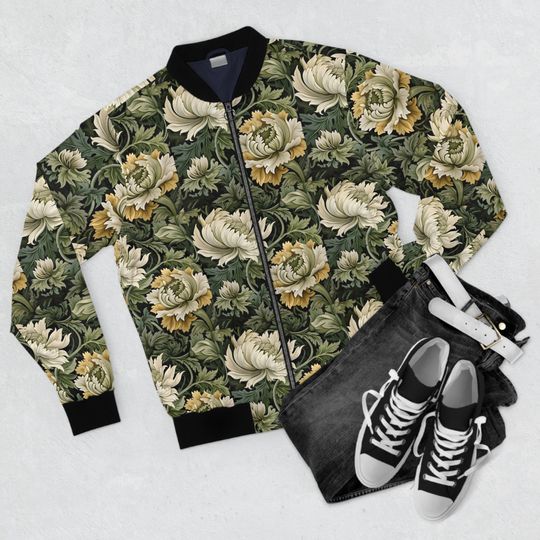 Discover Night Flower Men's Bomber Jacket