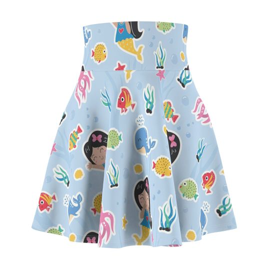 Discover Cute Mermaid Women's Skater Skirt